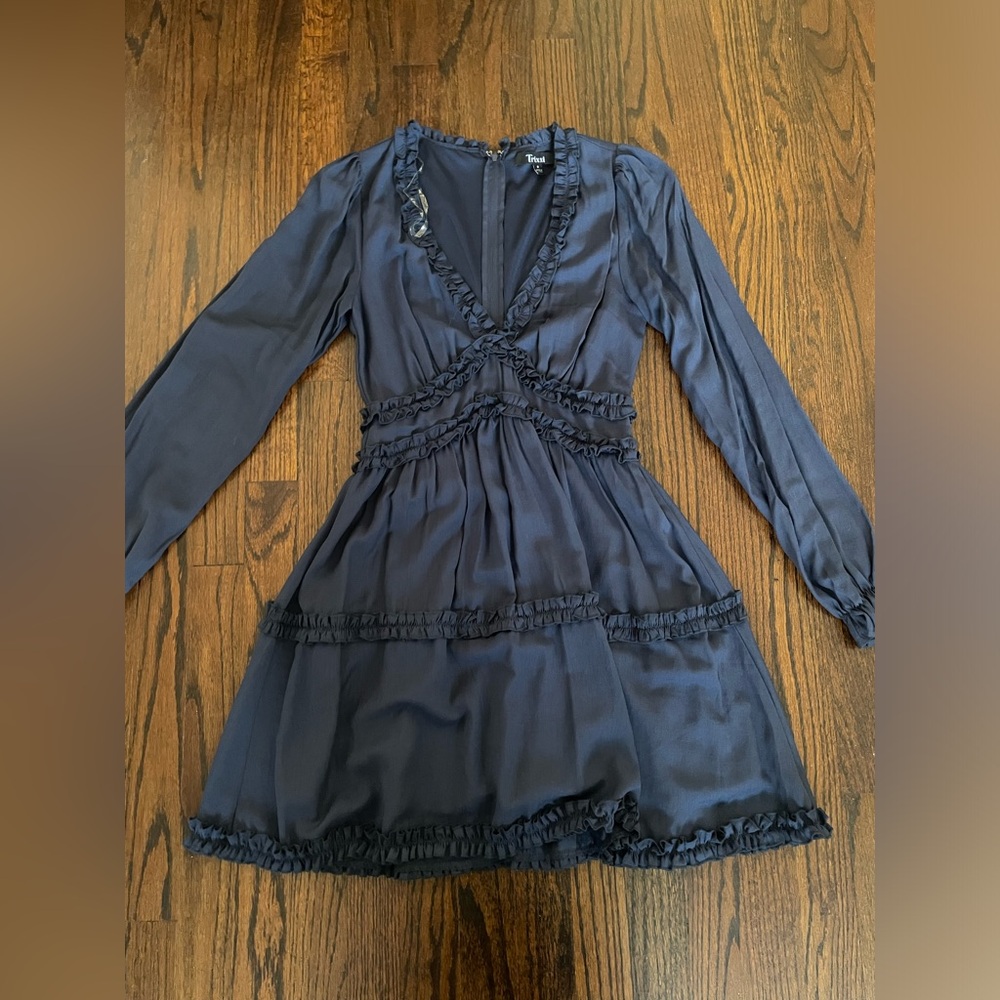 Navy Flowy Dress